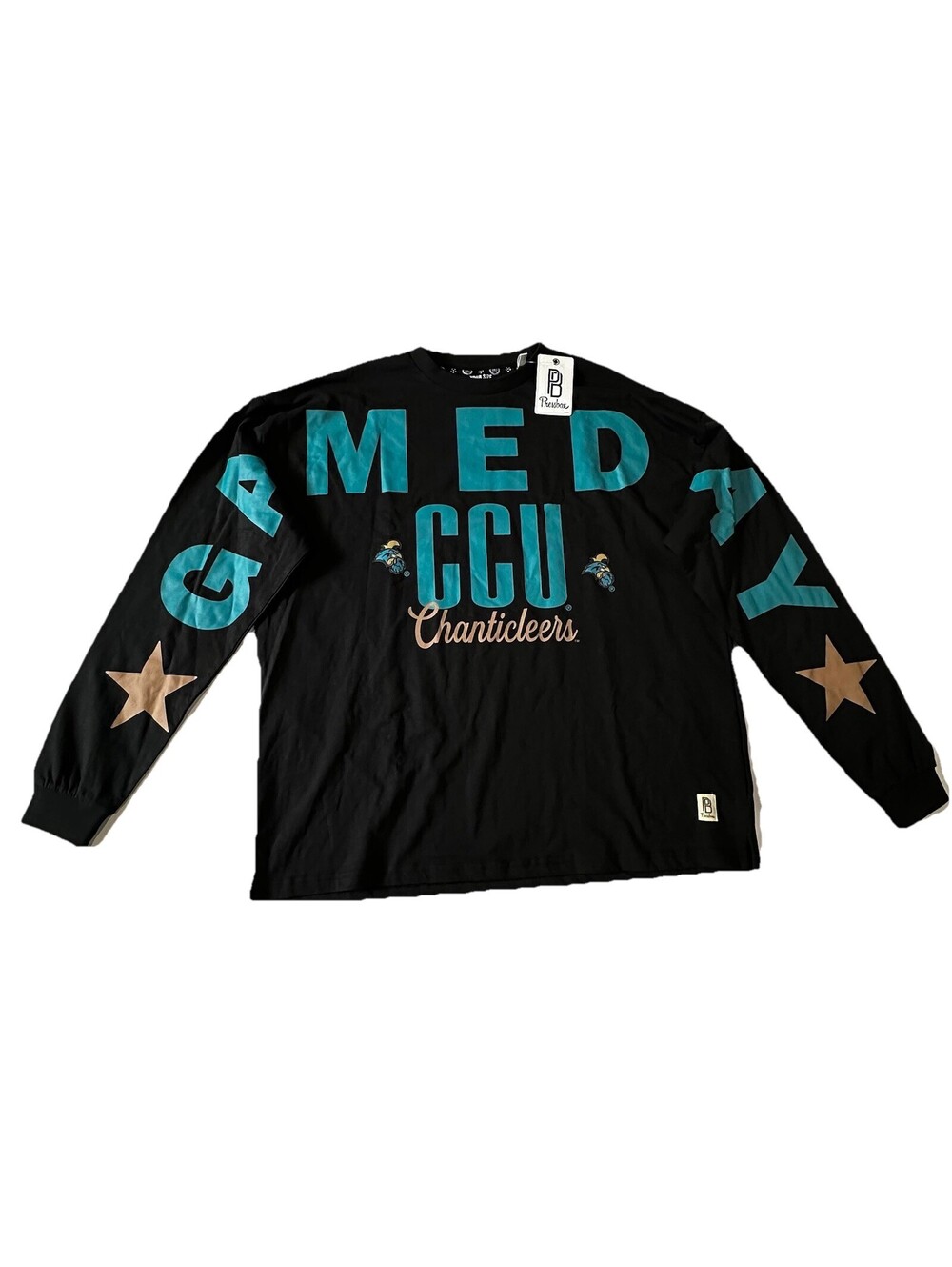 CCU Chanticleers OS Black Gameday Long Sleeve Pressbox Yasmin Spirit Shirt